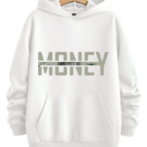 Money Unisex Oversized 100% Cotton Hooded Sweatshirt