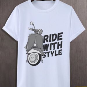 Ride with Style Oversized 100% Cotton T-Shirt